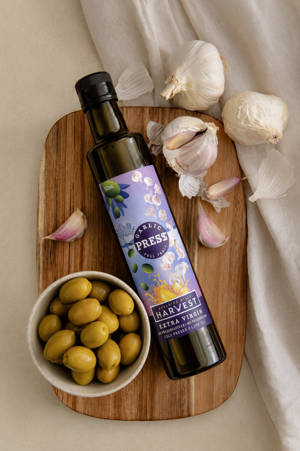 Garlic Press Olive Oil