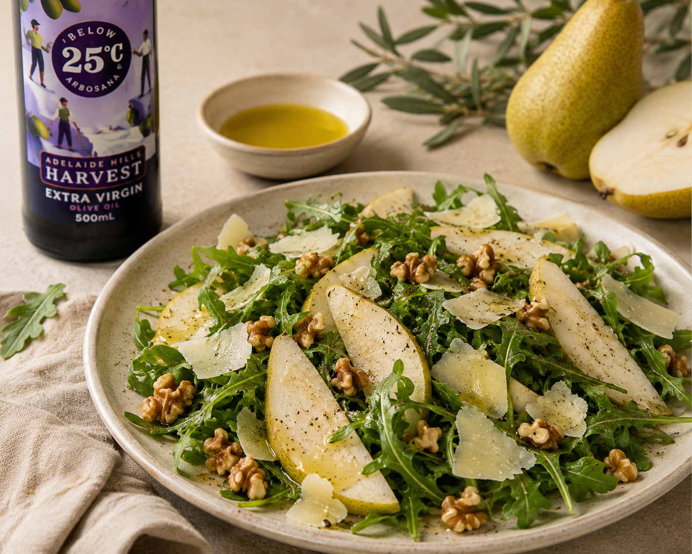 Pear, Rocket & Parmesan Salad