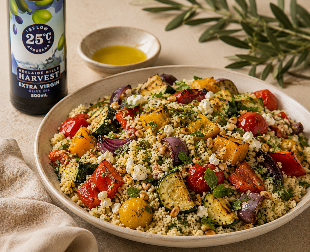 Herbed Couscous with Roasted Vegetables