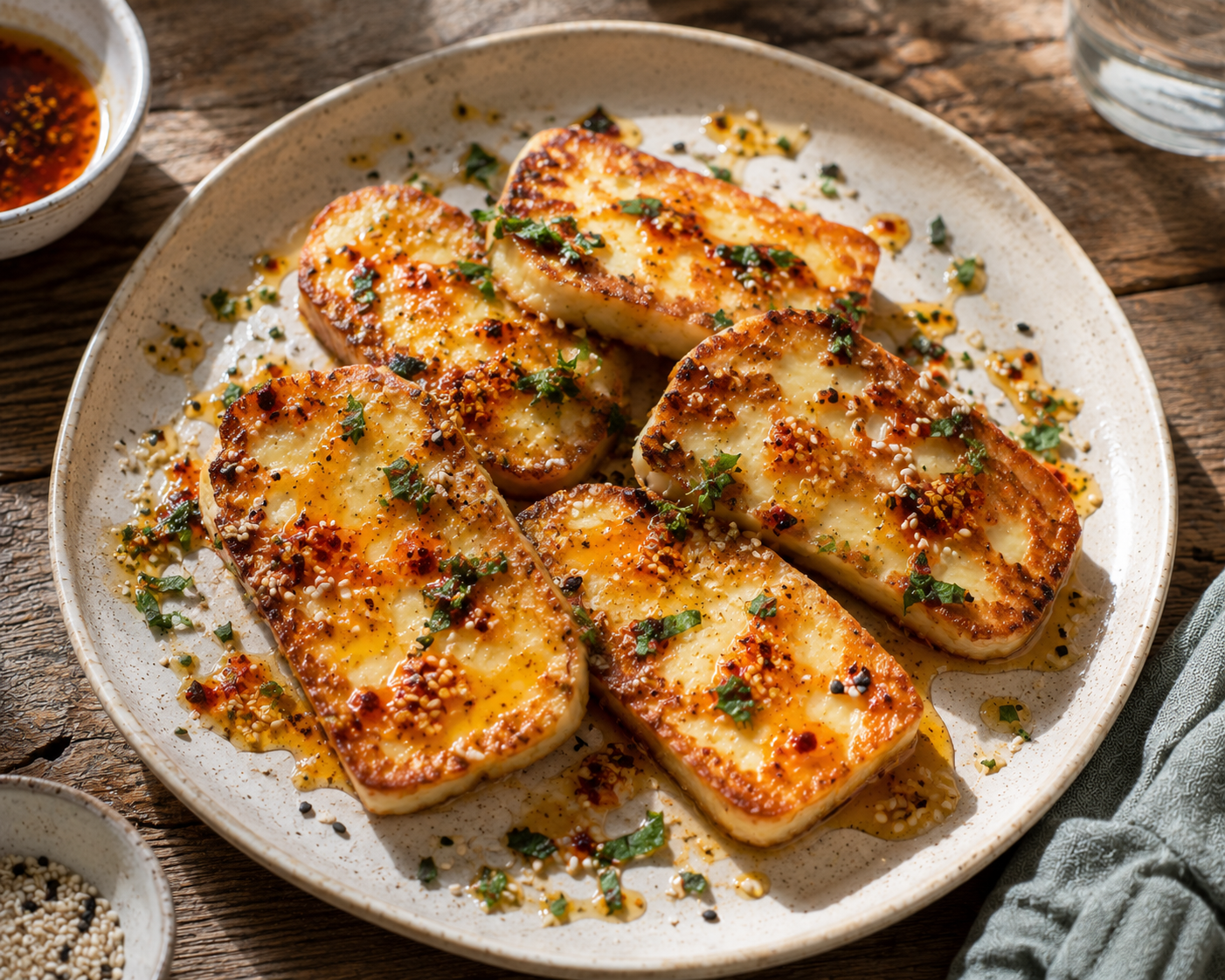 Honey Chilli Halloumi