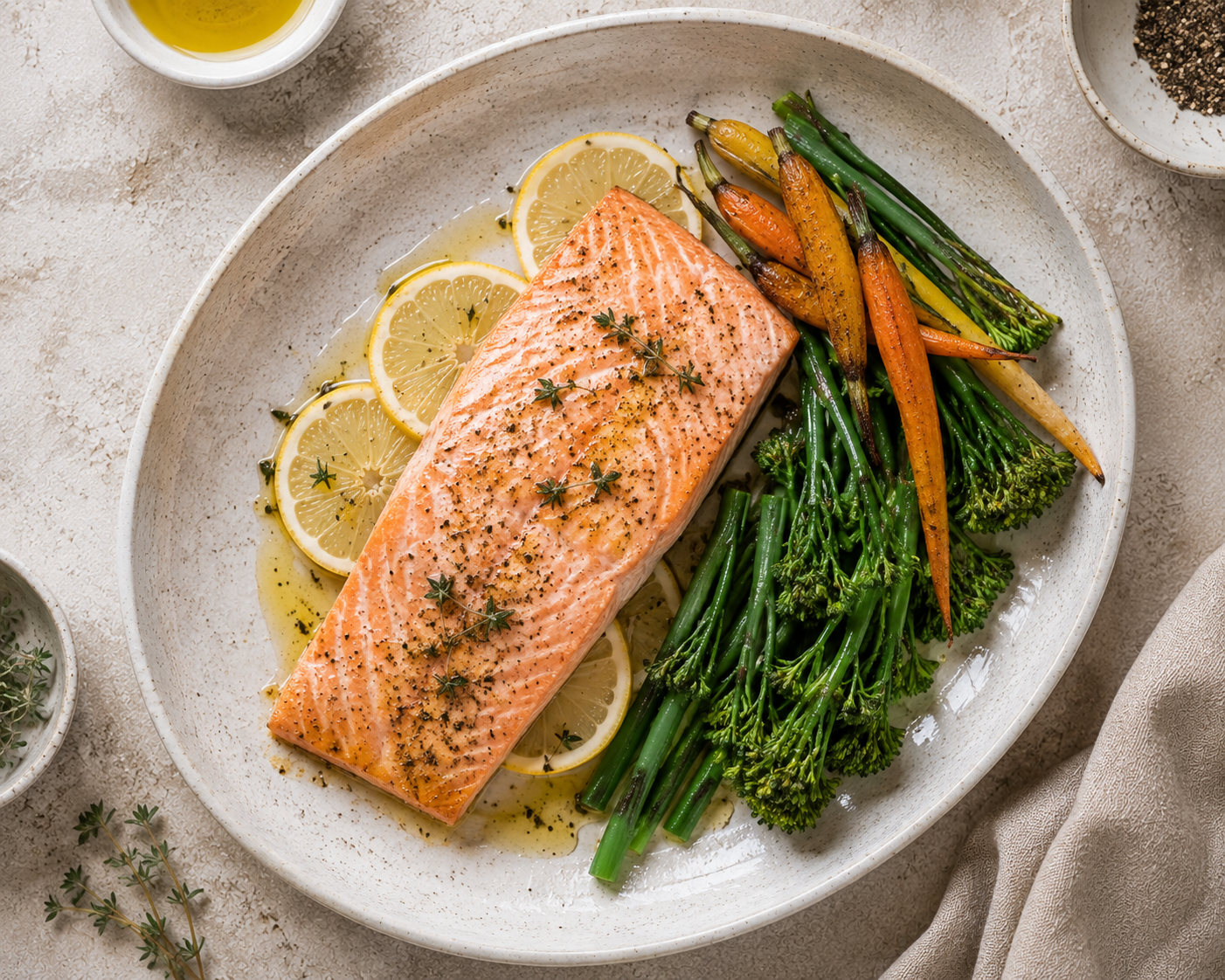 Garlic & Herb Baked Salmon