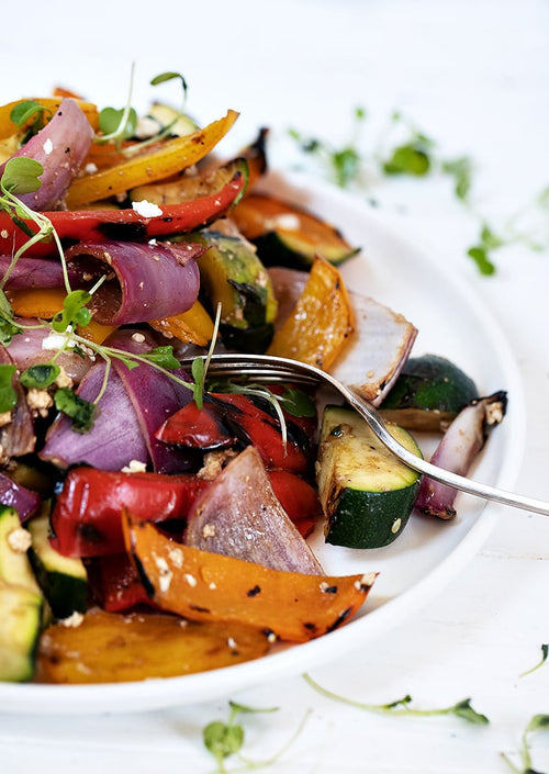 Grilled Vegetable Salad with Feta and Balsamic