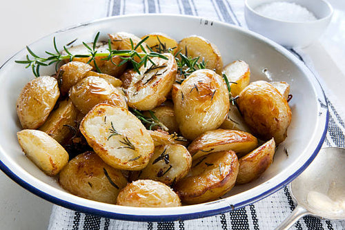Greek Potatoes with Garlic & Oregano