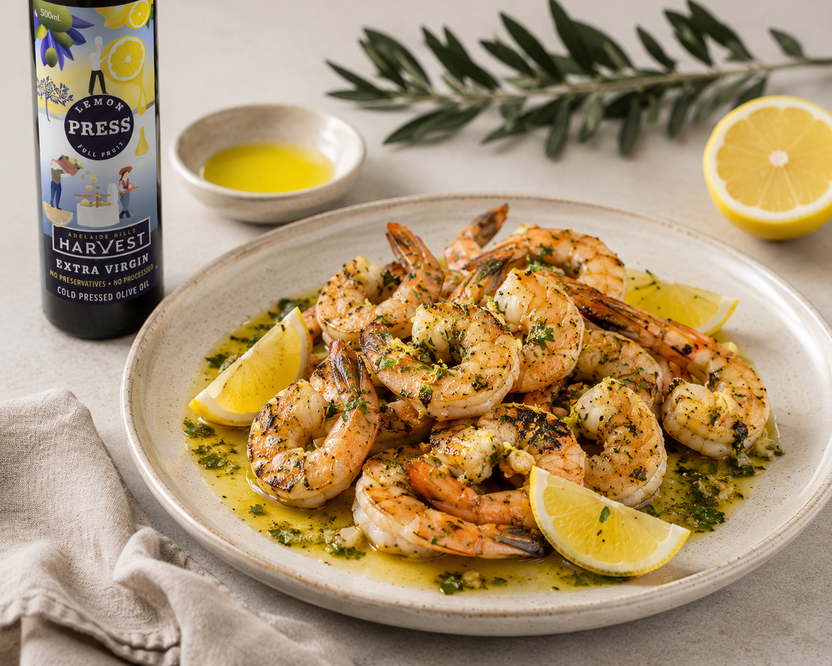Lemon & Herb Grilled Prawns
