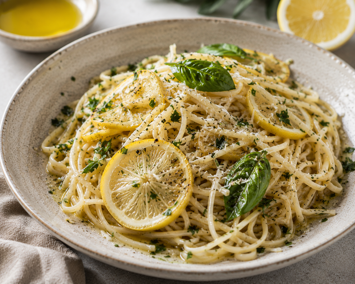 Lemon Zucchini & Parmesan Pasta