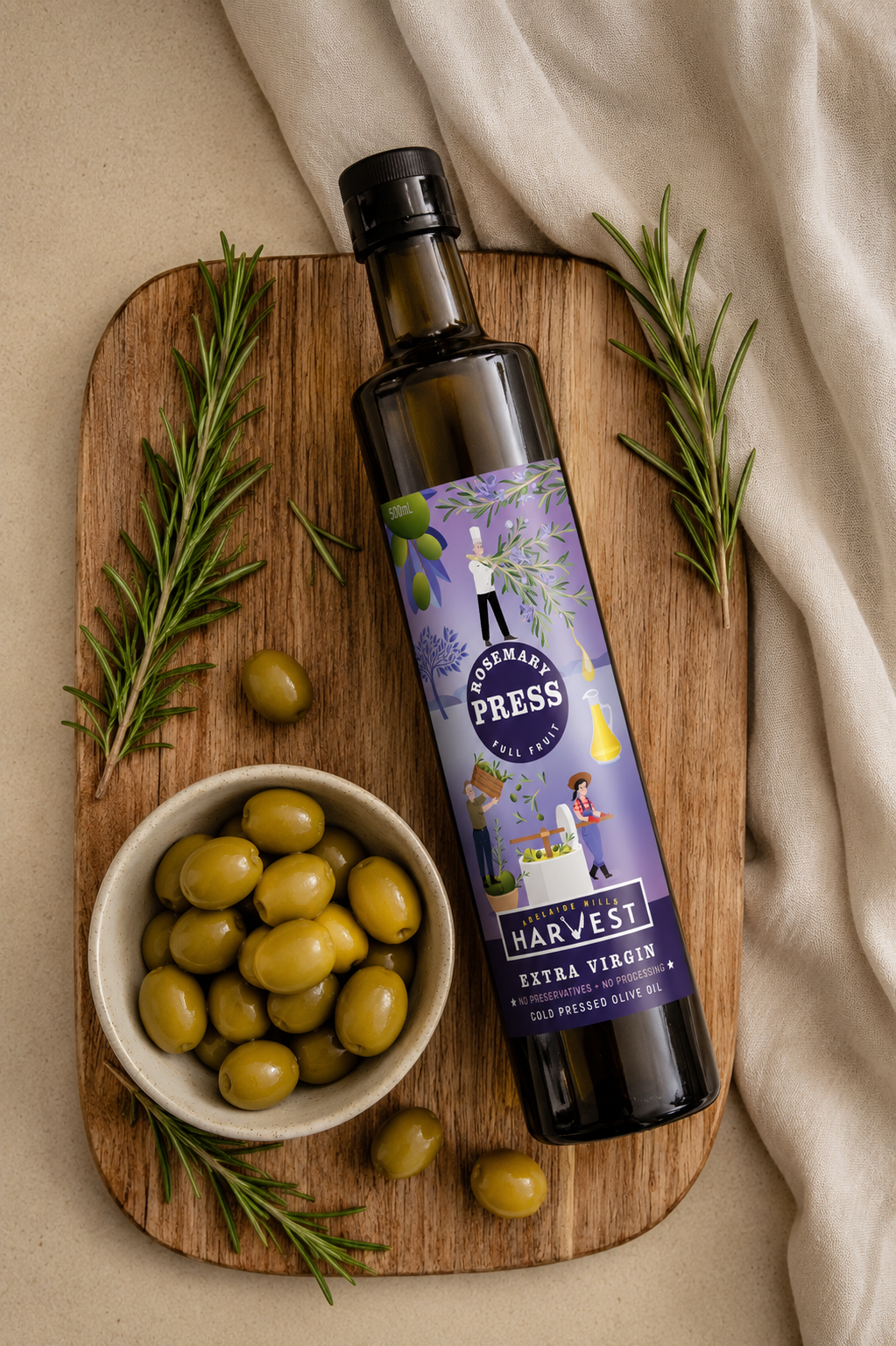 Rosemary Press Olive Oil