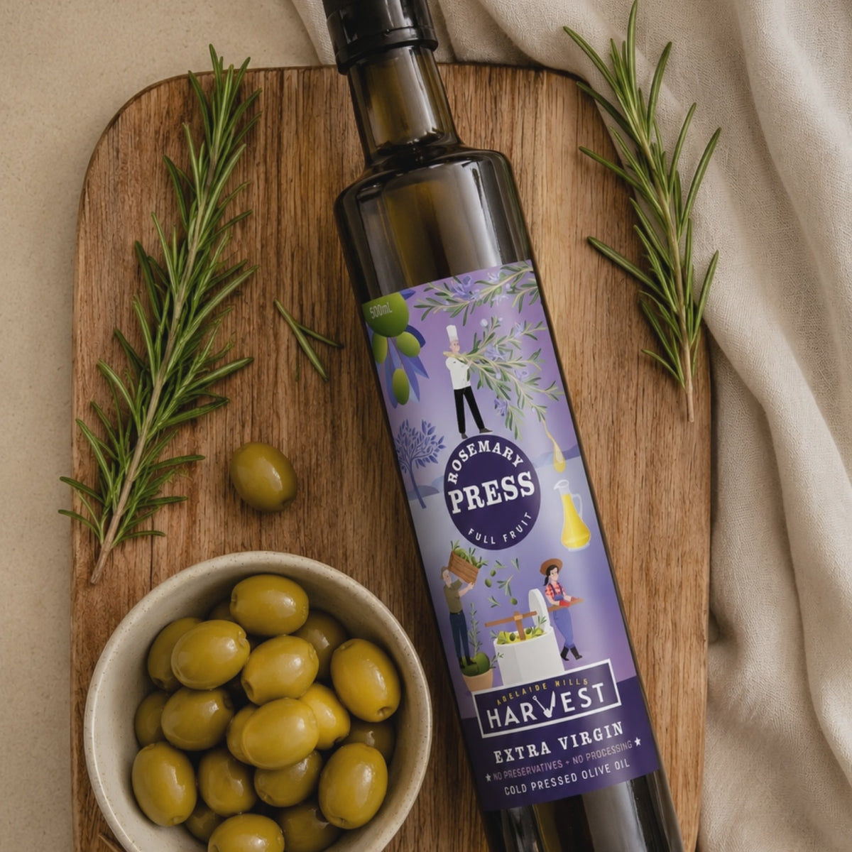 Rosemary Press Olive Oil